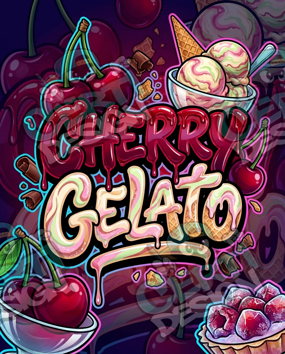 Cherry Gelato Pre-Made 3.5g Mylar Bags