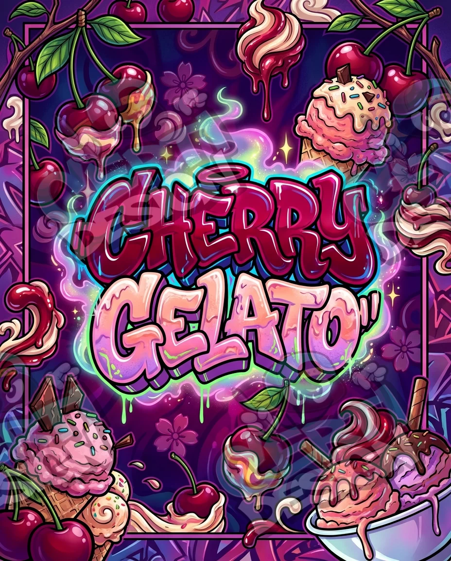Cherry Gelato Pre-Made 3.5g Mylar Bags