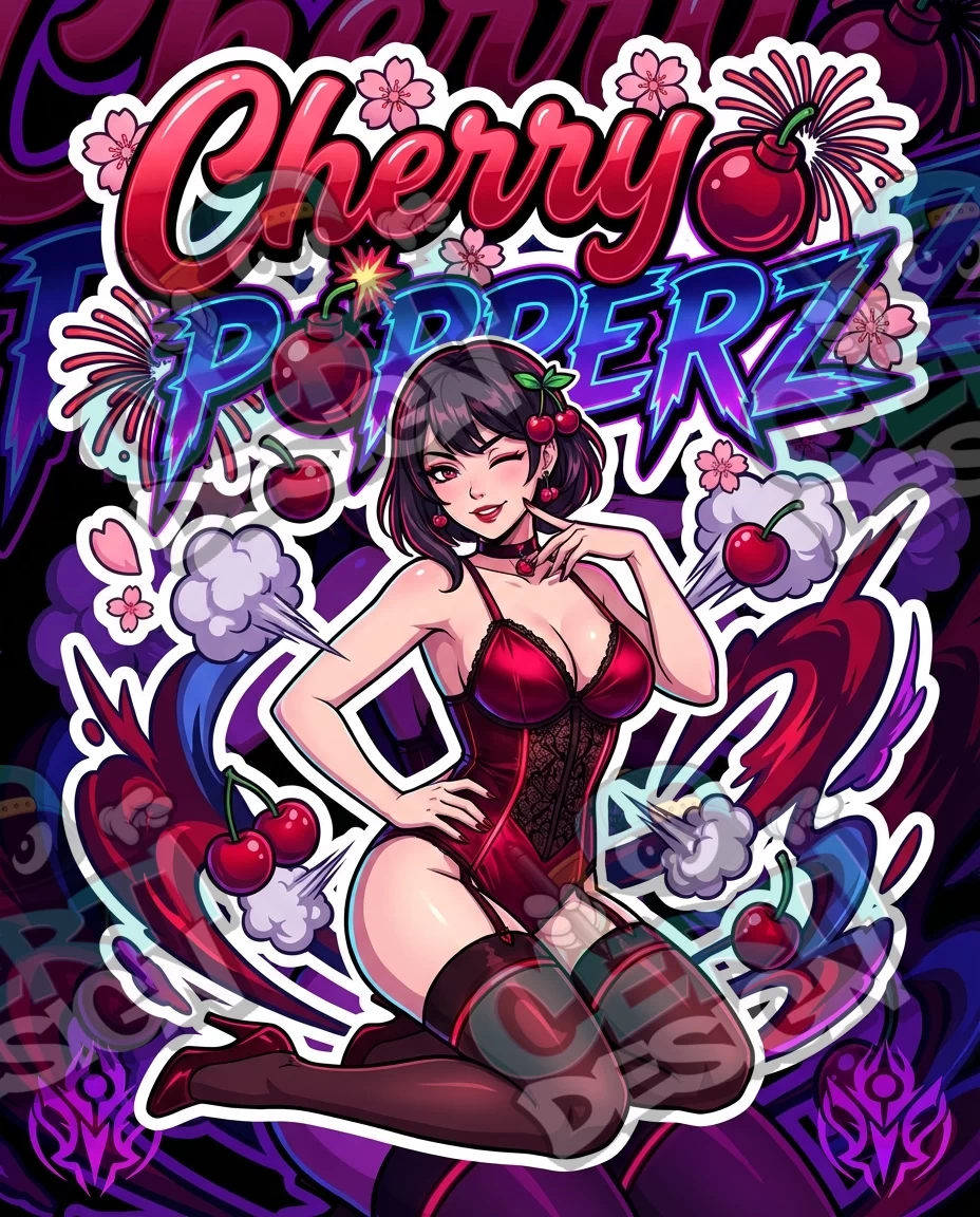 Cherry Popperz Pre-Made 3.5g Mylar Bags