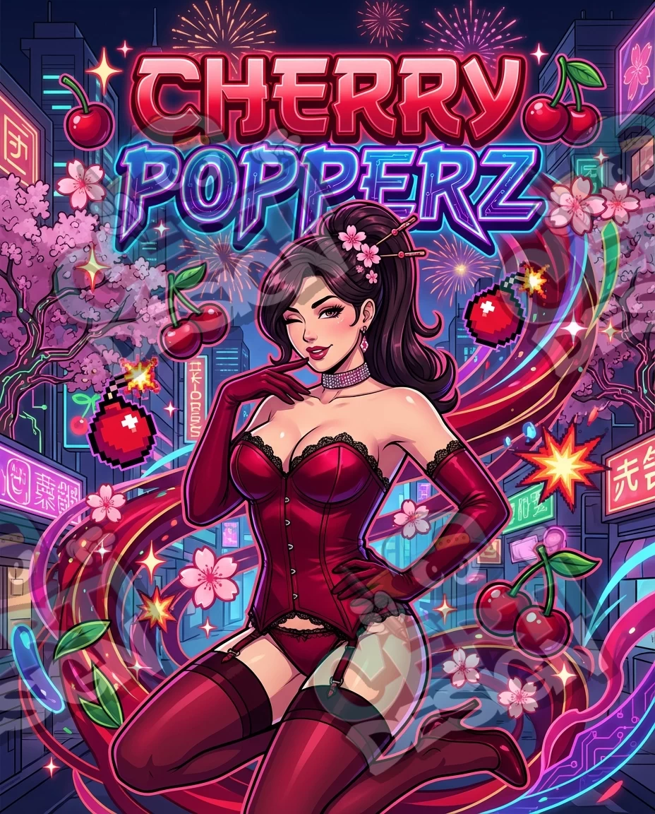 Cherry Popperz Pre-Made 3.5g Mylar Bags