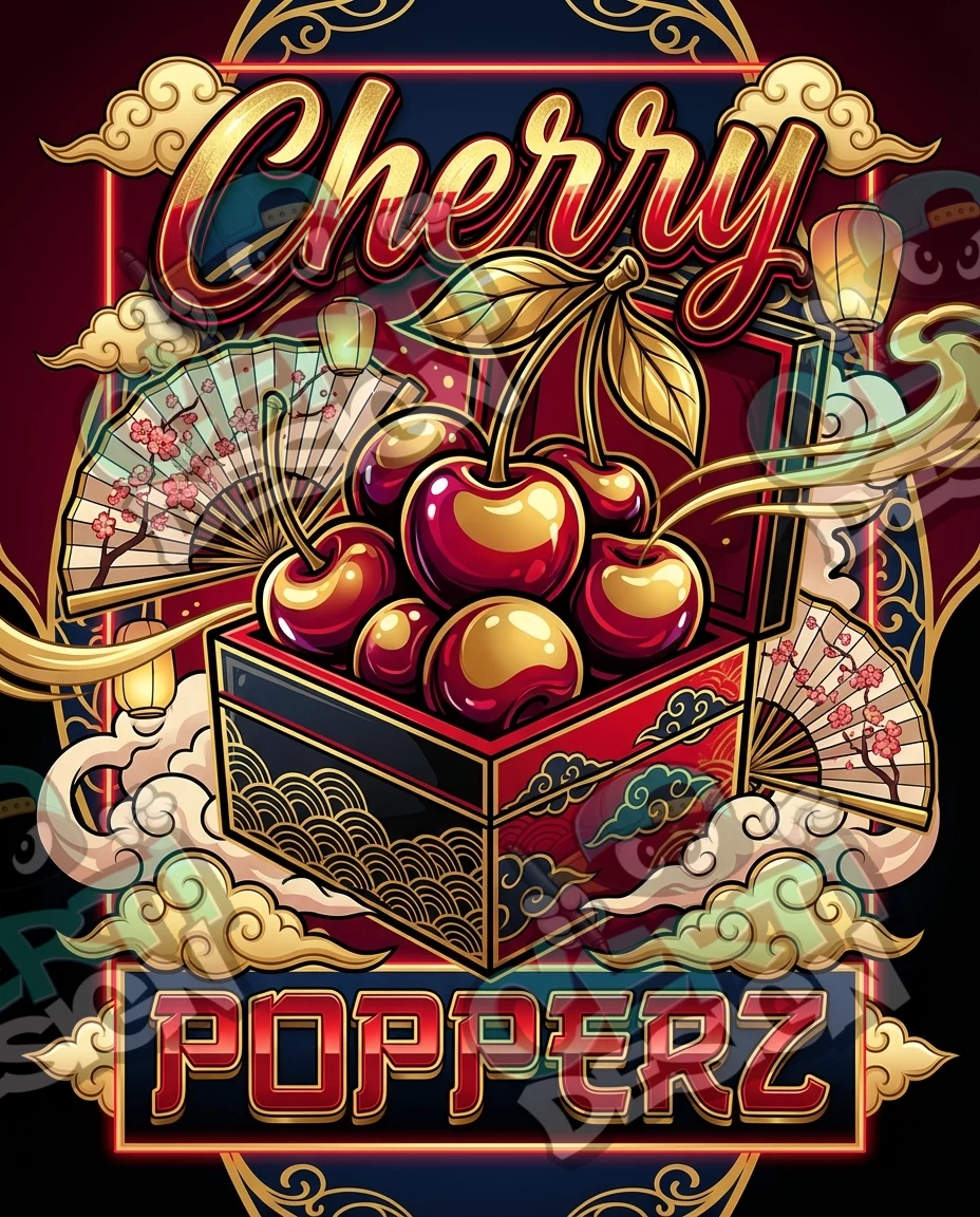 Cherry Popperz 12 Pre-Made 3.5g Mylar Bags