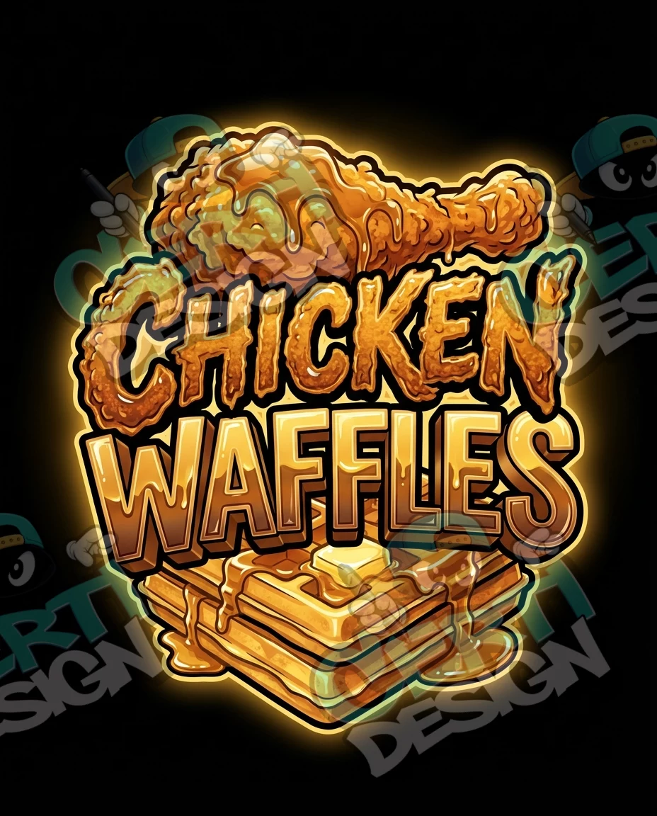 Chicken Waffles Pre-Made 3.5g Mylar Bags