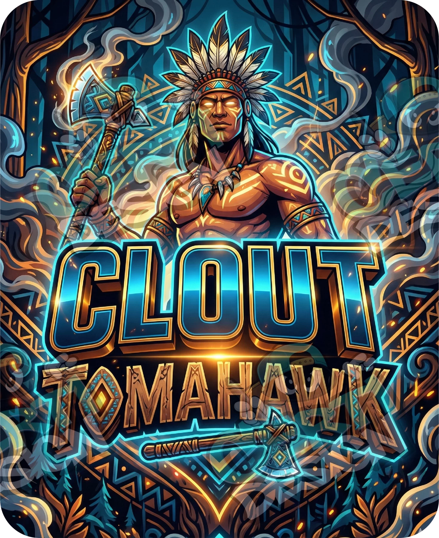 Clout Tomahawk Pre-Made 3.5g Mylar Bags