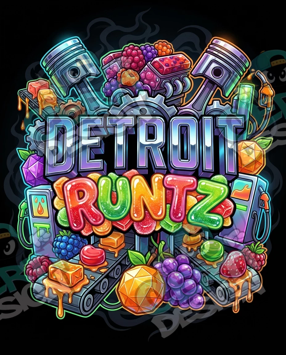 Detroit Runtz Pre-Made 3.5g Mylar Bags