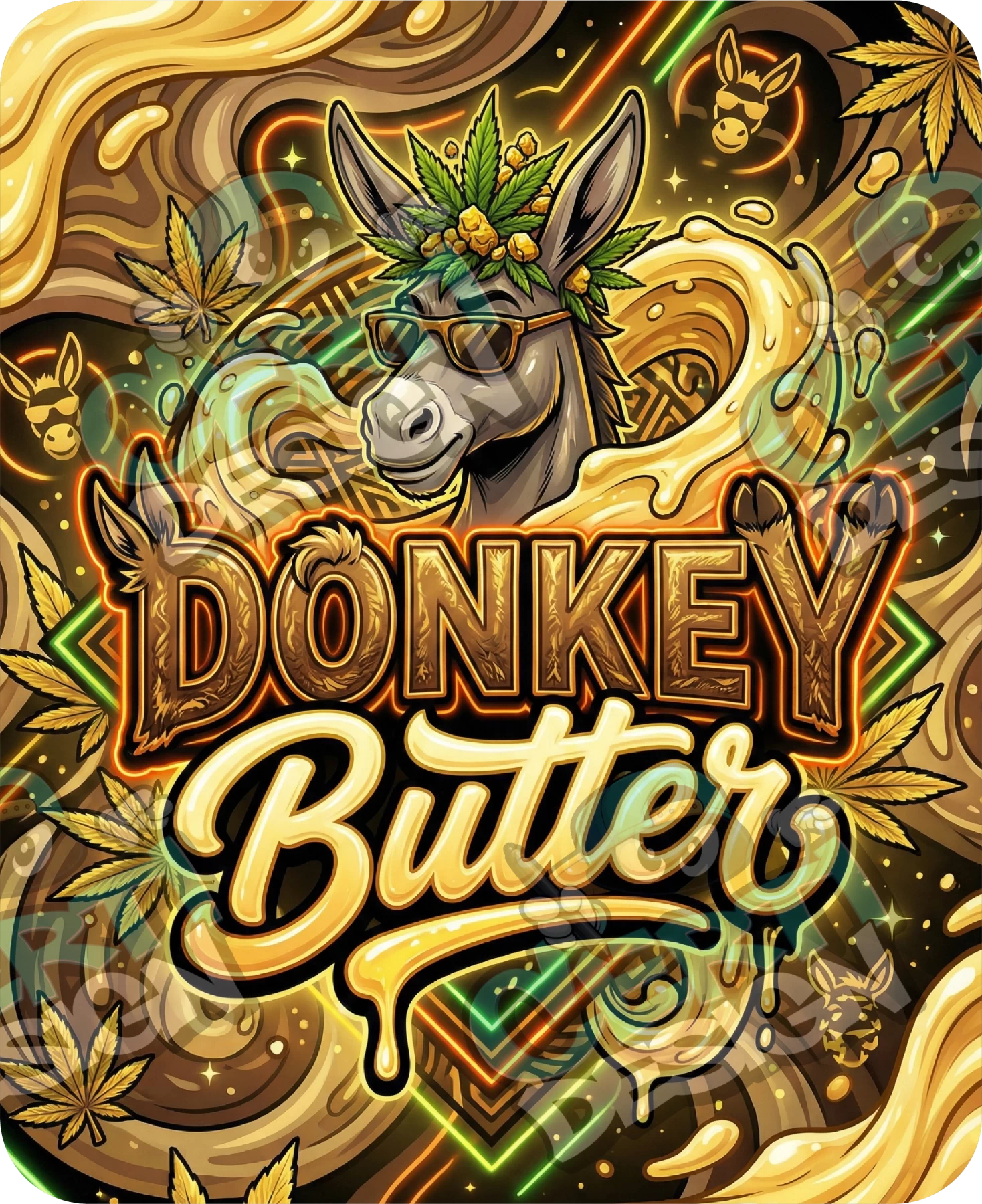 Donkey Butter Pre-Made 3.5g Mylar Bags