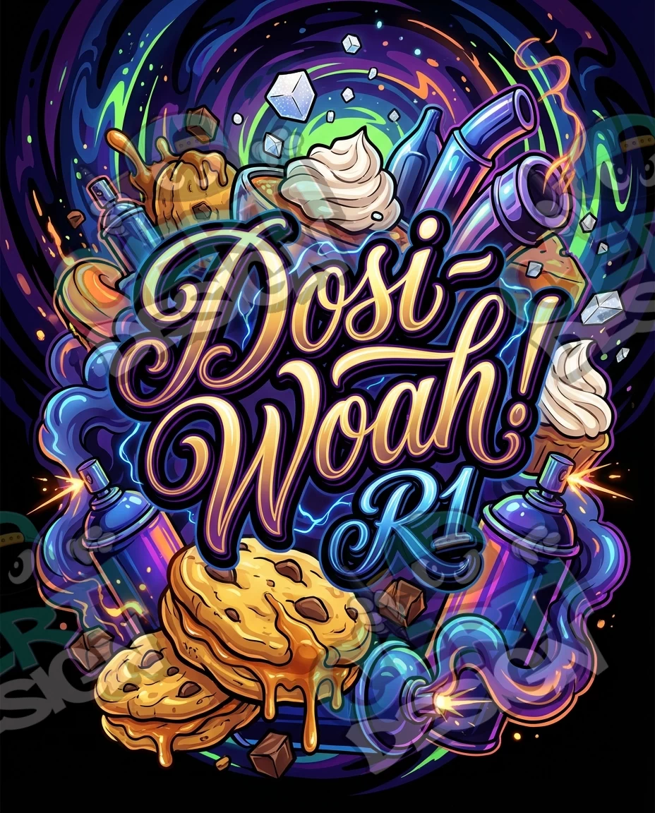 Dosi Woah R1 Pre-Made 3.5g Mylar Bags