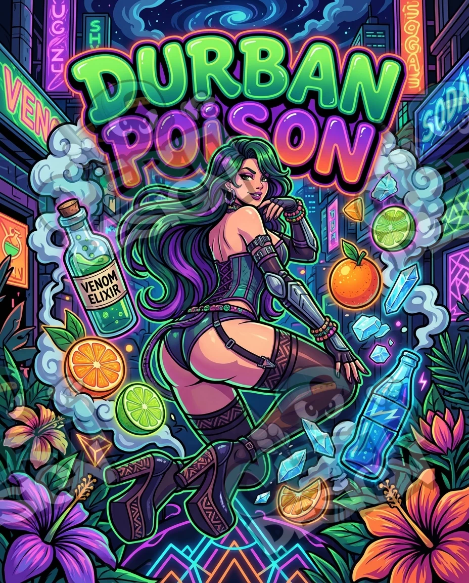 Durban Poison Pre-Made 3.5g Mylar Bags
