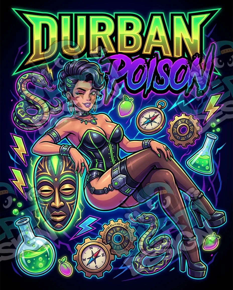 Durban Poison Pre-Made 3.5g Mylar Bags