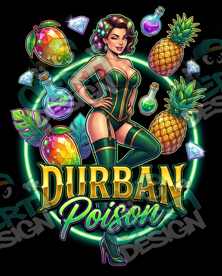 Durban Poison Pre-Made 3.5g Mylar Bags