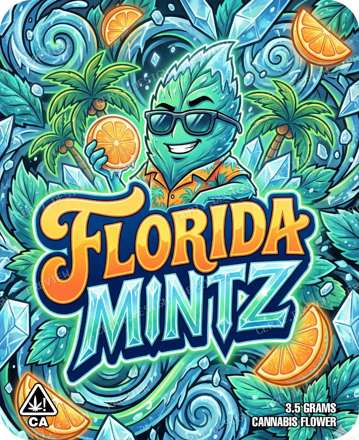 Florida Mintz Pre-Made 3.5g Mylar Bags