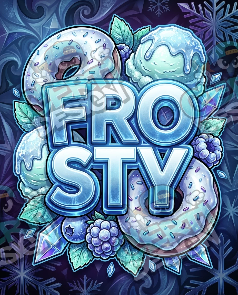 Frosty Pre-Made 3.5g Mylar Bags