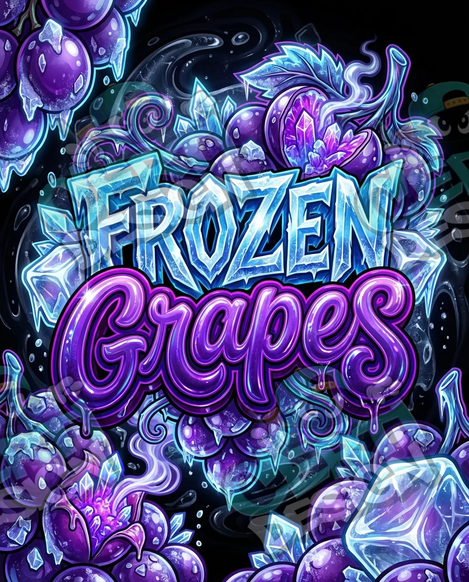 Frozen Grapes Pre-Made 3.5g Mylar Bags