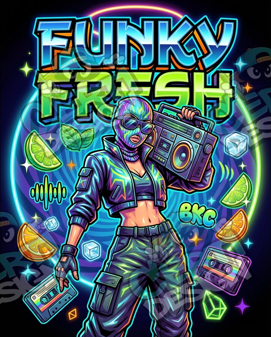 Funky Fresh Pre-Made 3.5g Mylar Bags