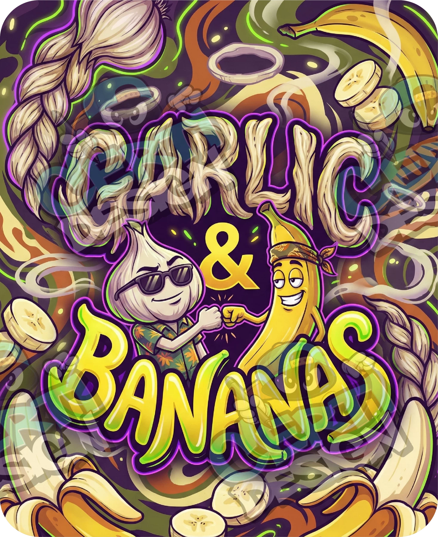 Garlic & Bananas Pre-Made 3.5g Mylar Bags