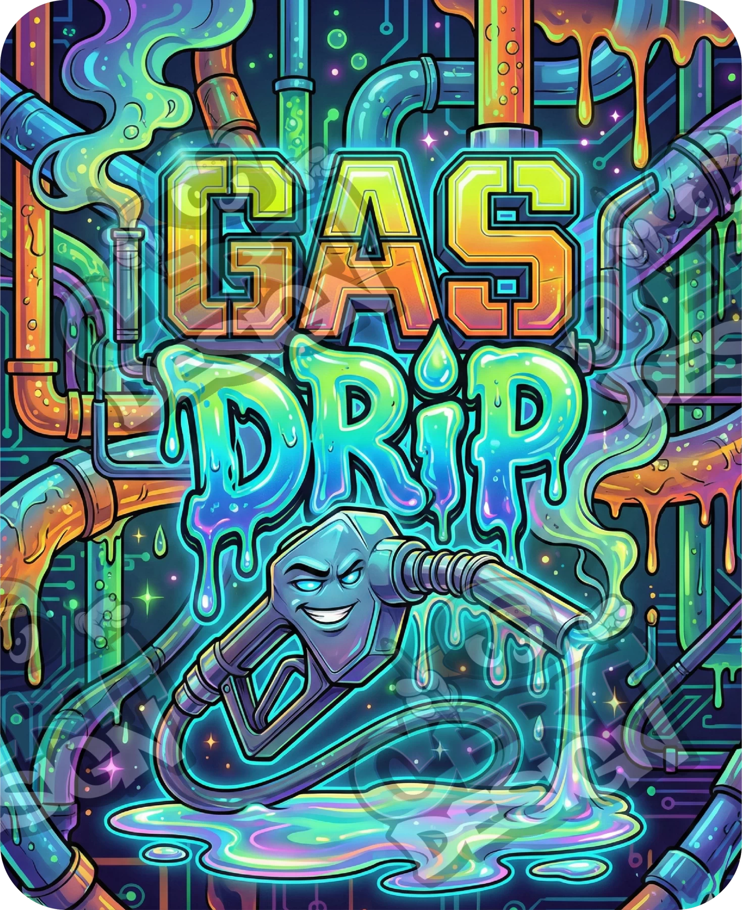Gas Drip Pre-Made 3.5g Mylar Bags