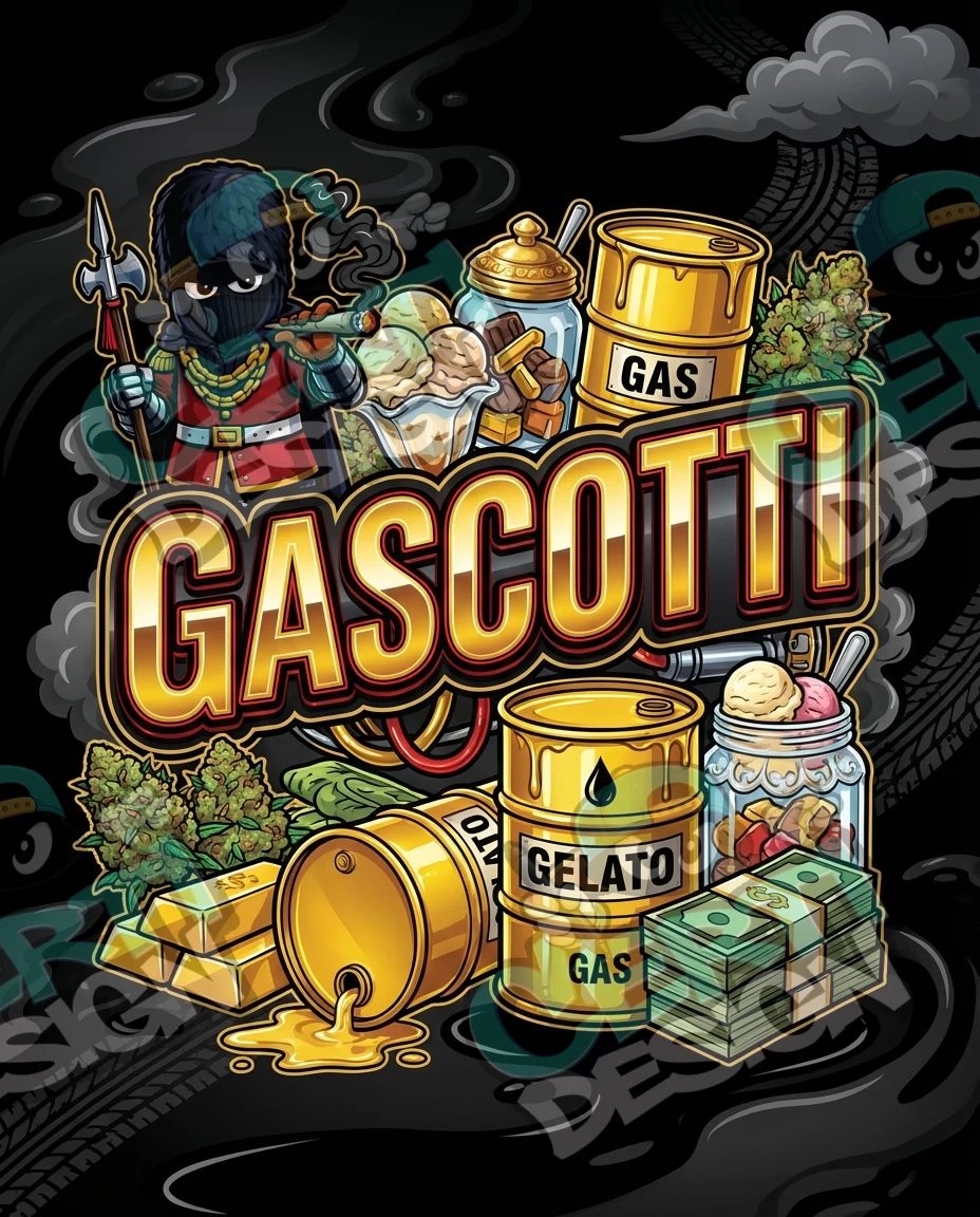 Gascotti Pre-Made 3.5g Mylar Bags