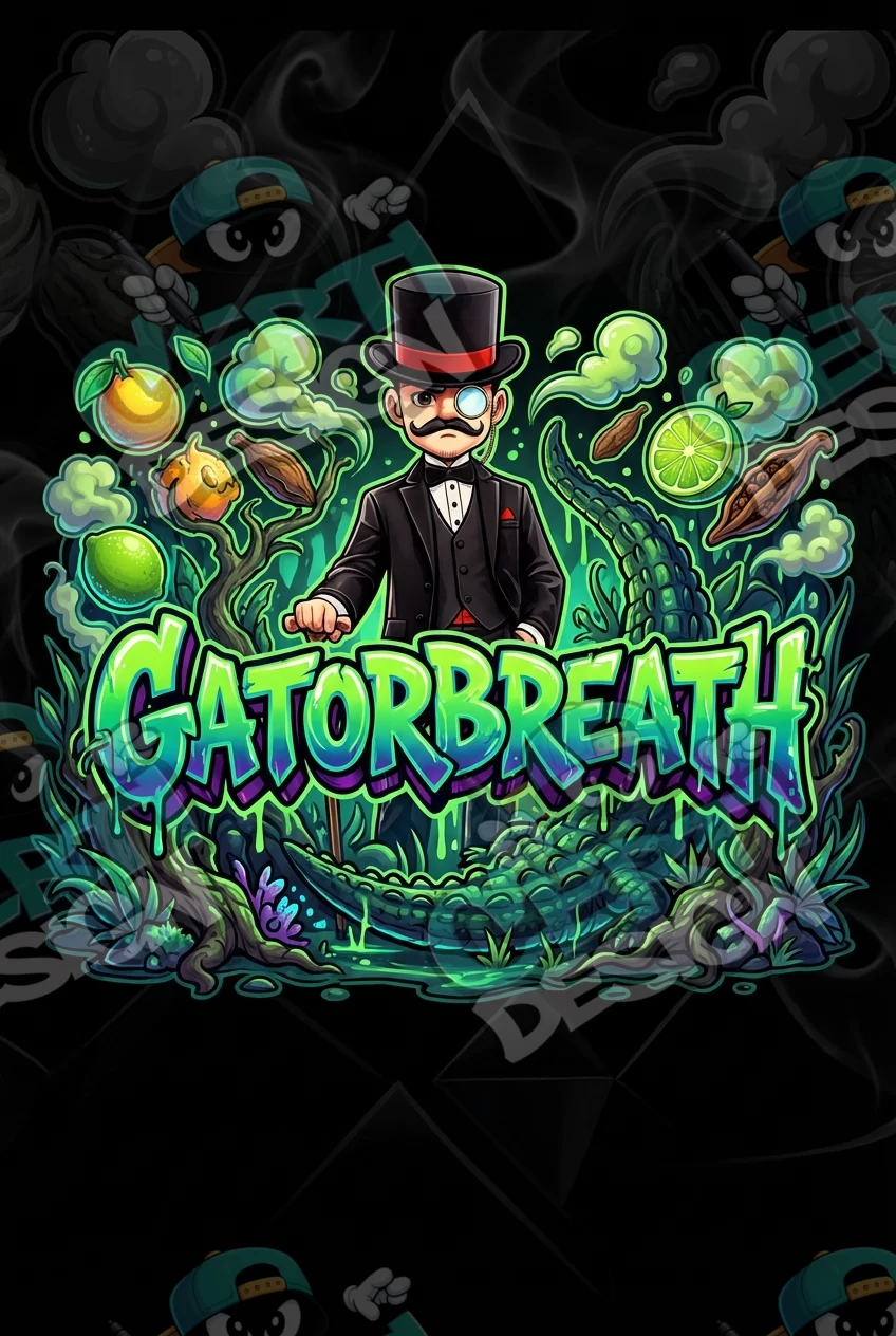 Gator Breath Pre-Made 3.5g Mylar Bags