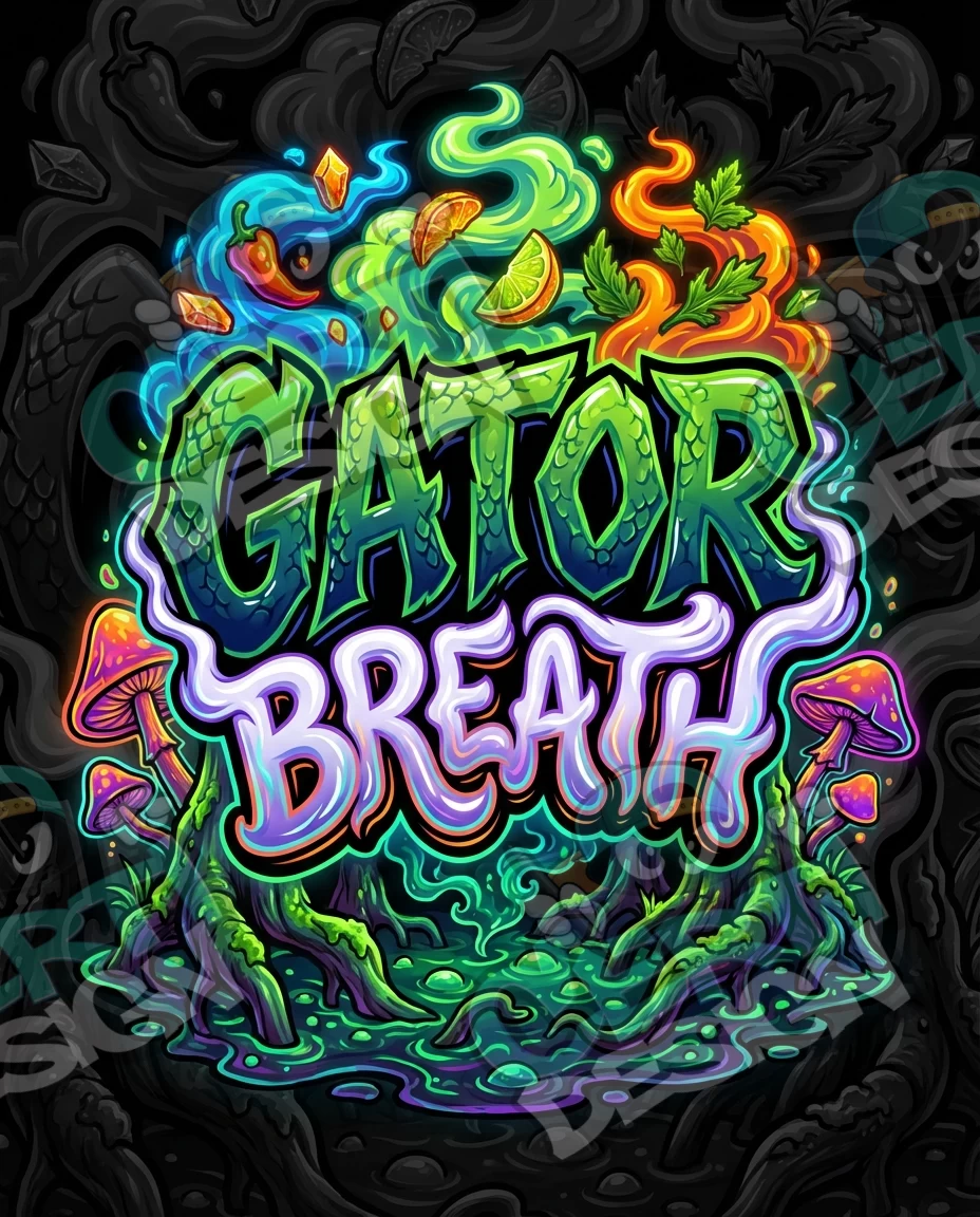 Gator Breath Pre-Made 3.5g Mylar Bags