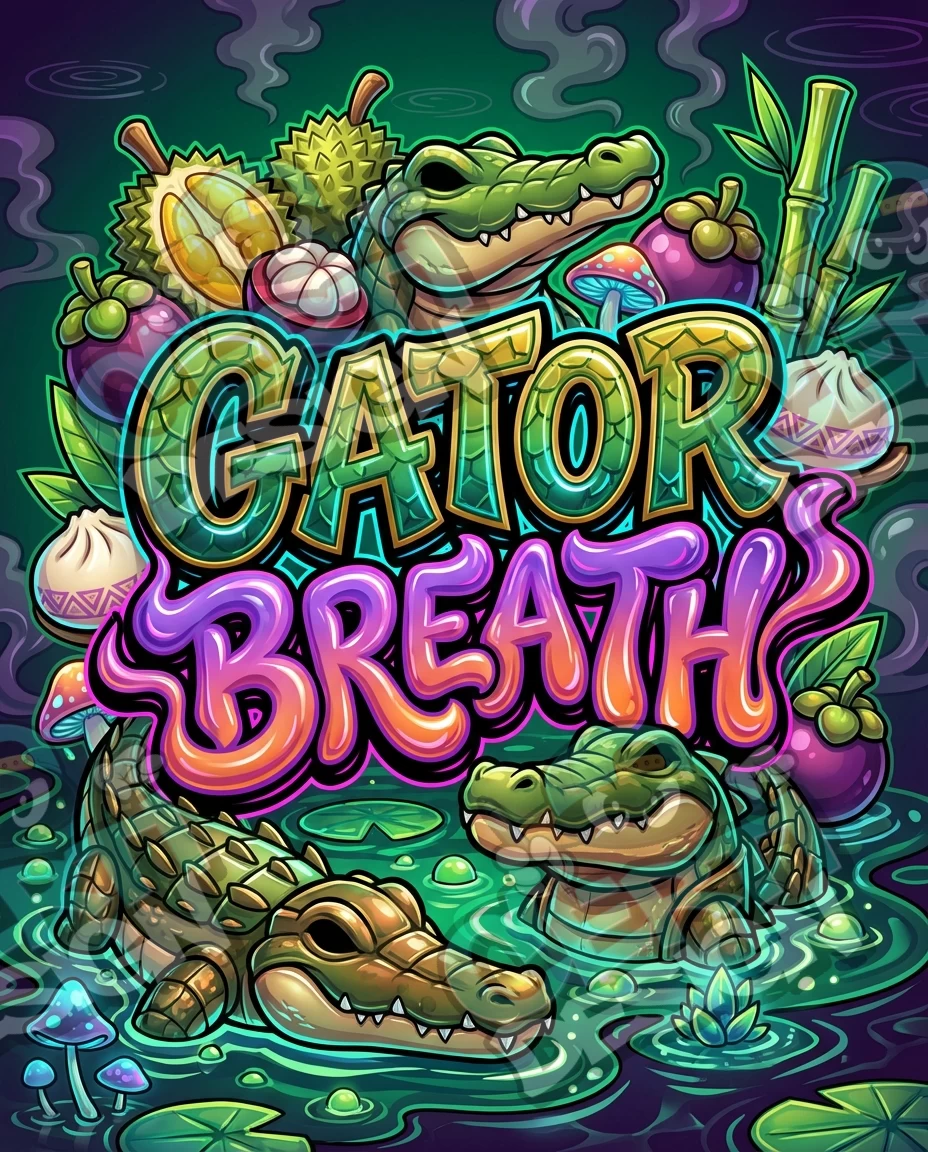 Gator Breath Pre-Made 3.5g Mylar Bags