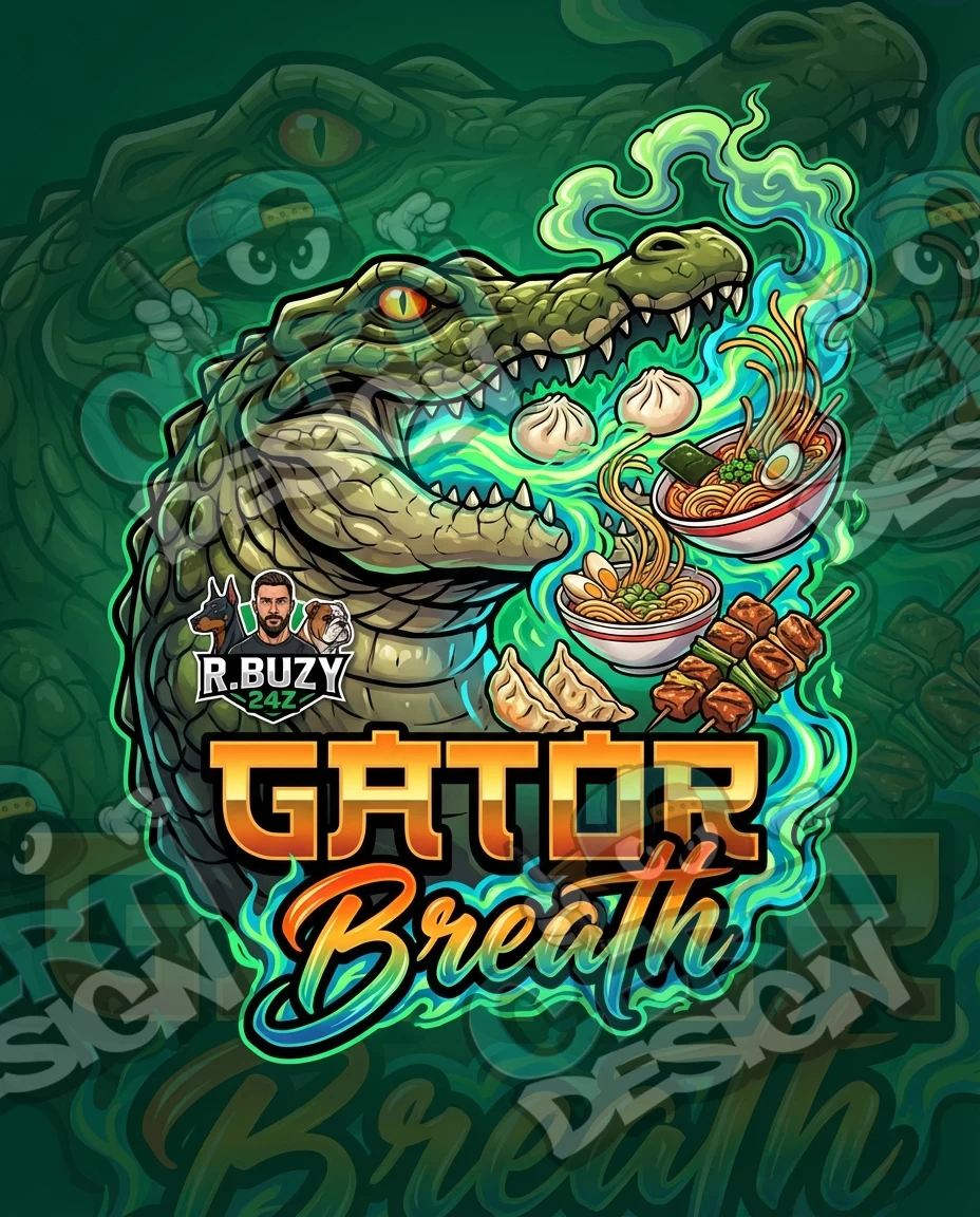 Gator Breath Pre-Made 3.5g Mylar Bags