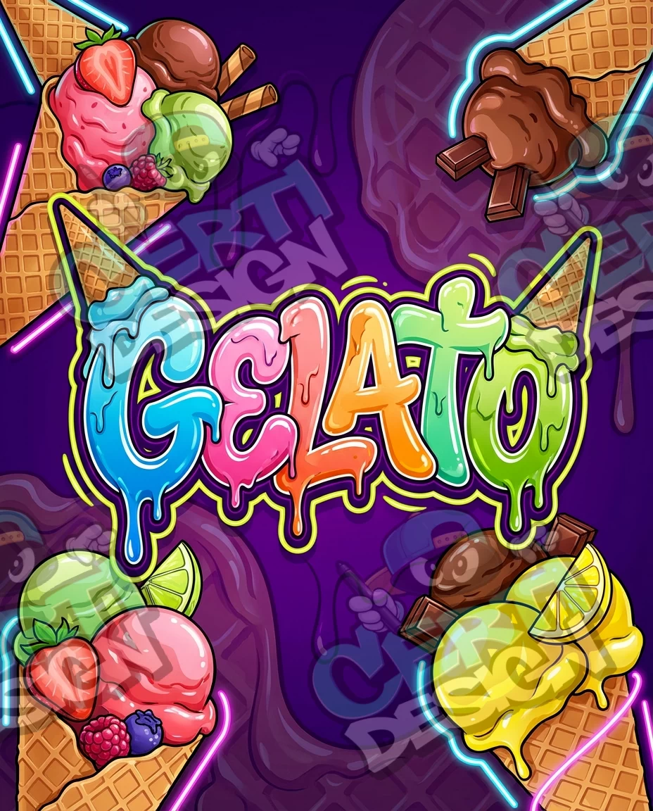 Gelato 04 (2) Pre-Made 3.5g Mylar Bags