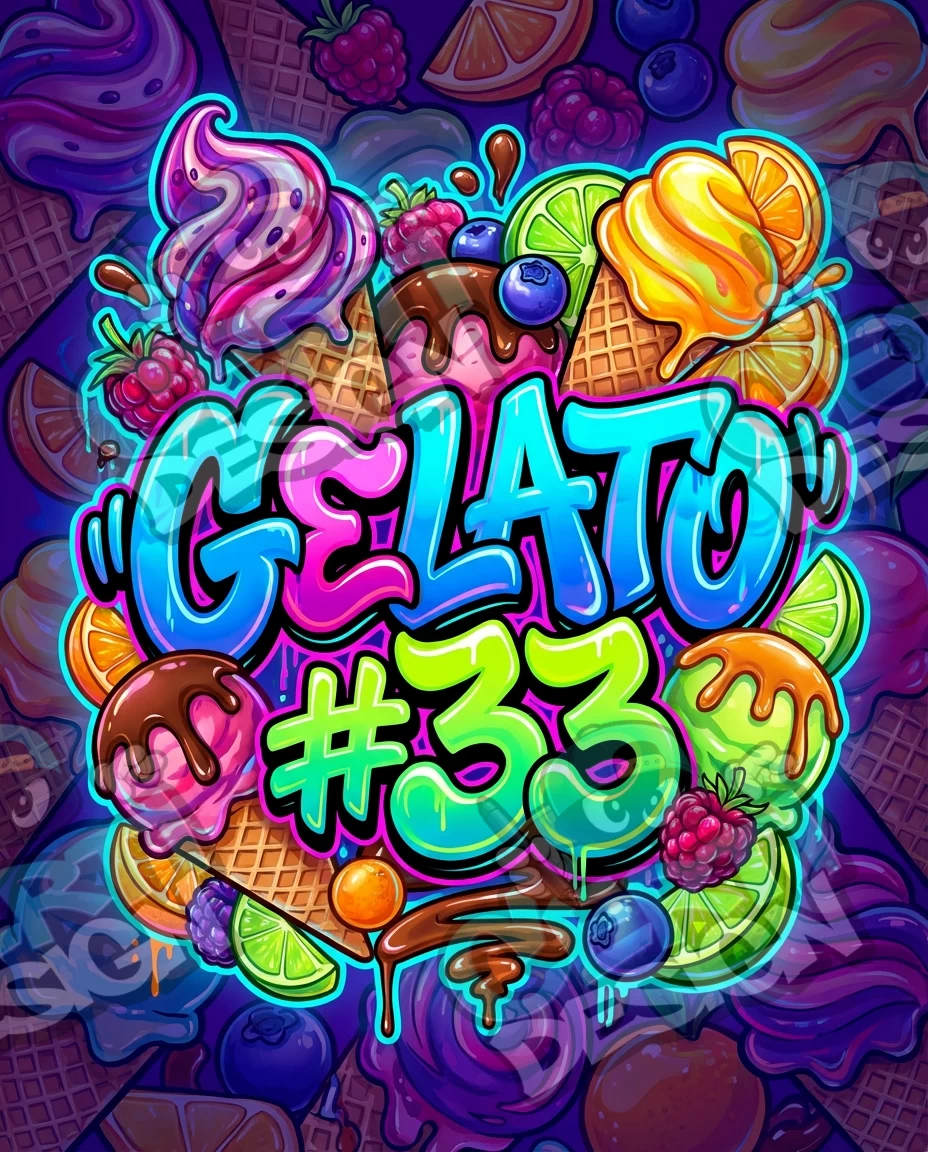 Gelato 33 01 (2) Pre-Made 3.5g Mylar Bags