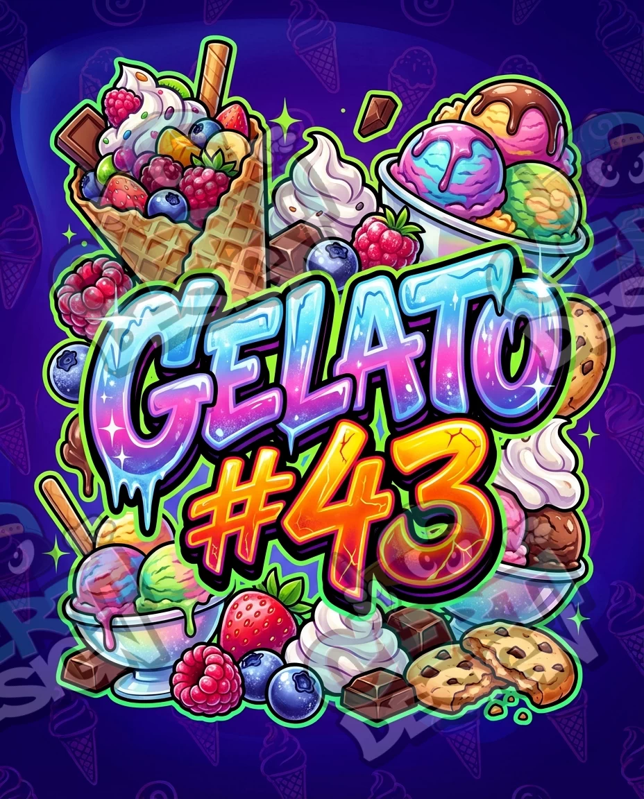 Gelato 43 Pre-Made 3.5g Mylar Bags