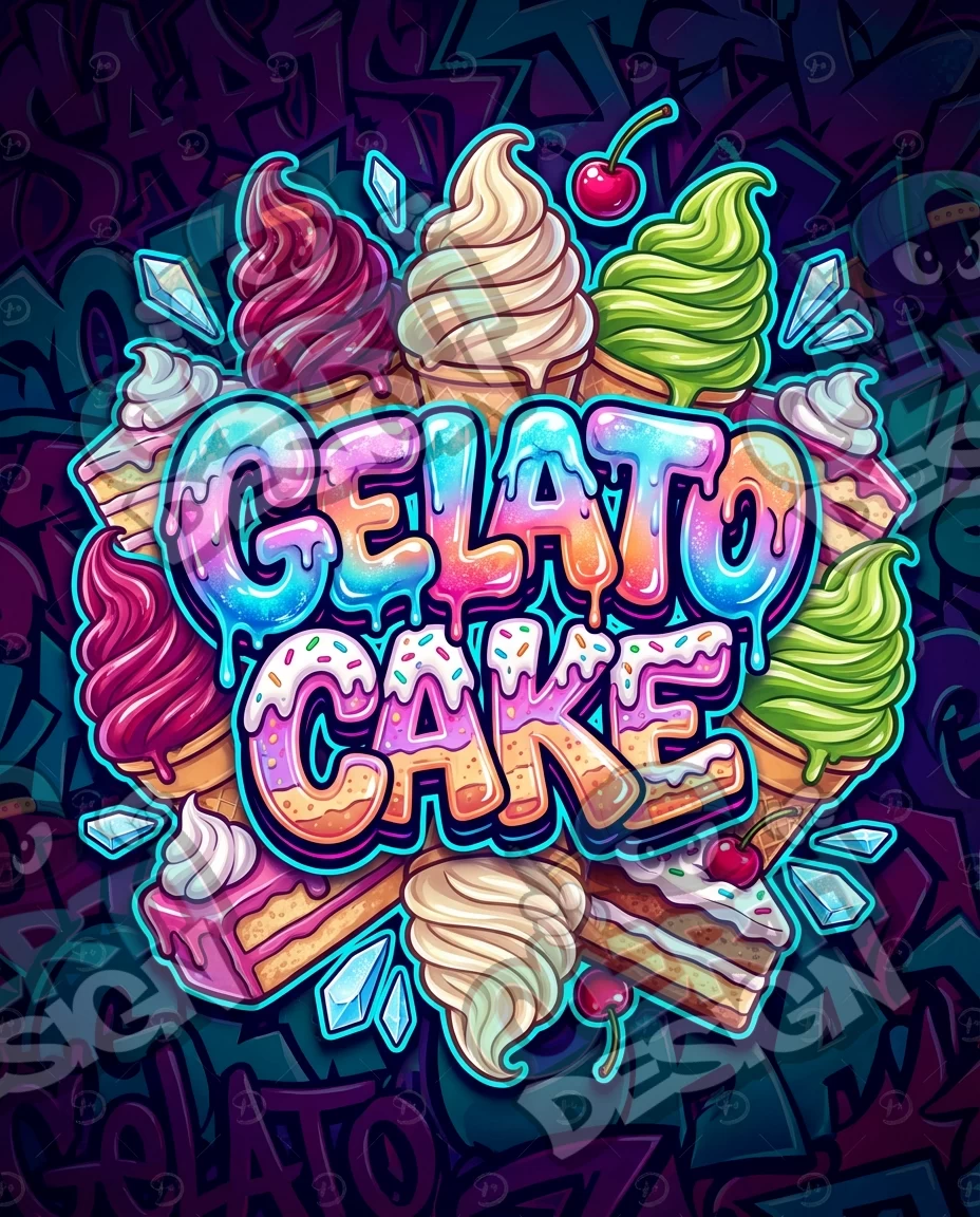 Gelato Cake Pre-Made 3.5g Mylar Bags