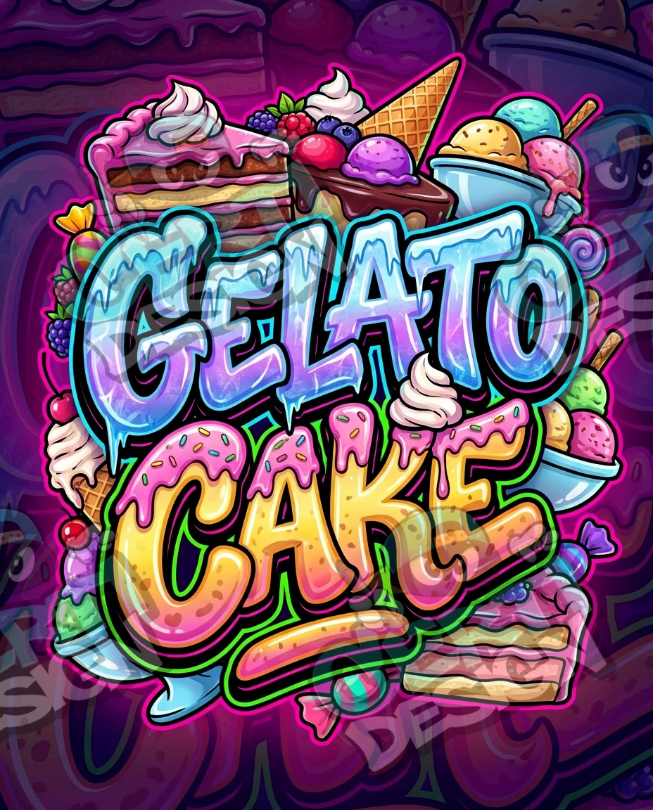 Gelato Cake Pre-Made 3.5g Mylar Bags