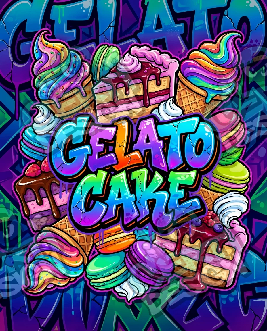 Gelato Cake Pre-Made 3.5g Mylar Bags