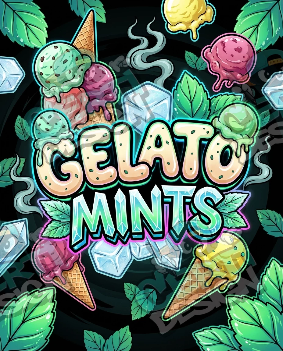 Gelato Mints Pre-Made 3.5g Mylar Bags