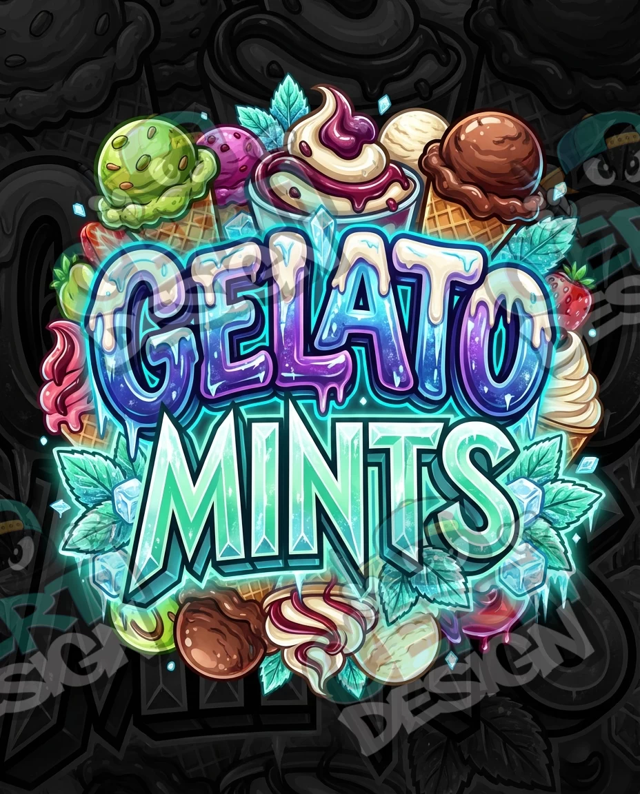 Gelato Mints Pre-Made 3.5g Mylar Bags