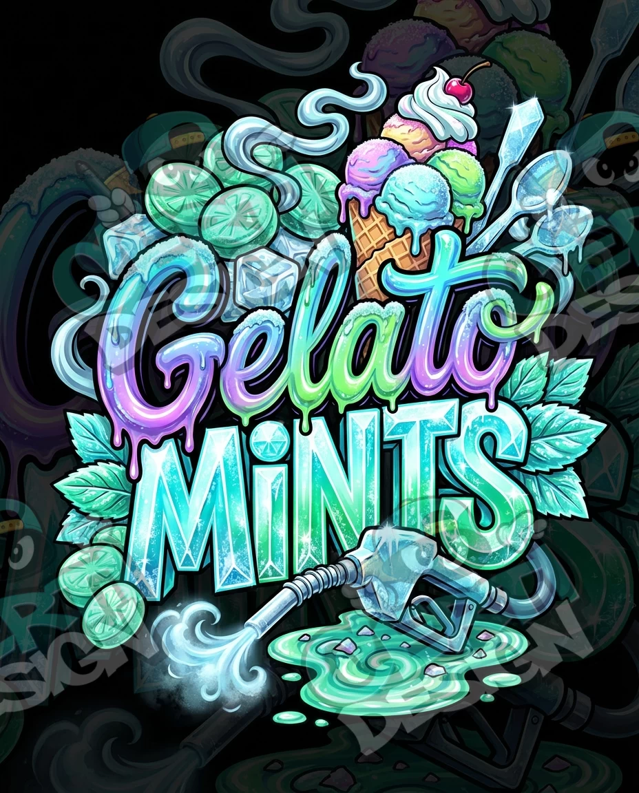 Gelato Mints Pre-Made 3.5g Mylar Bags