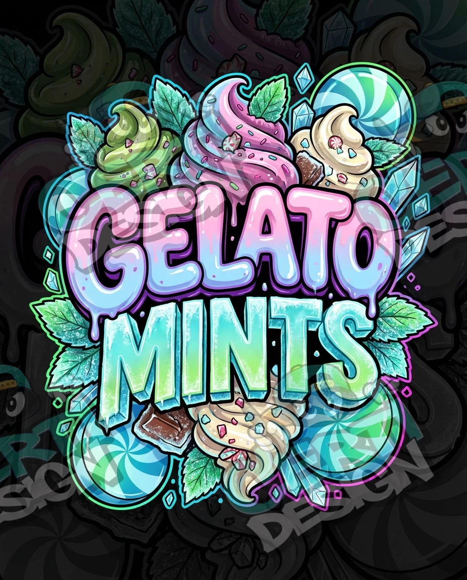 Gelato Mints Pre-Made 3.5g Mylar Bags