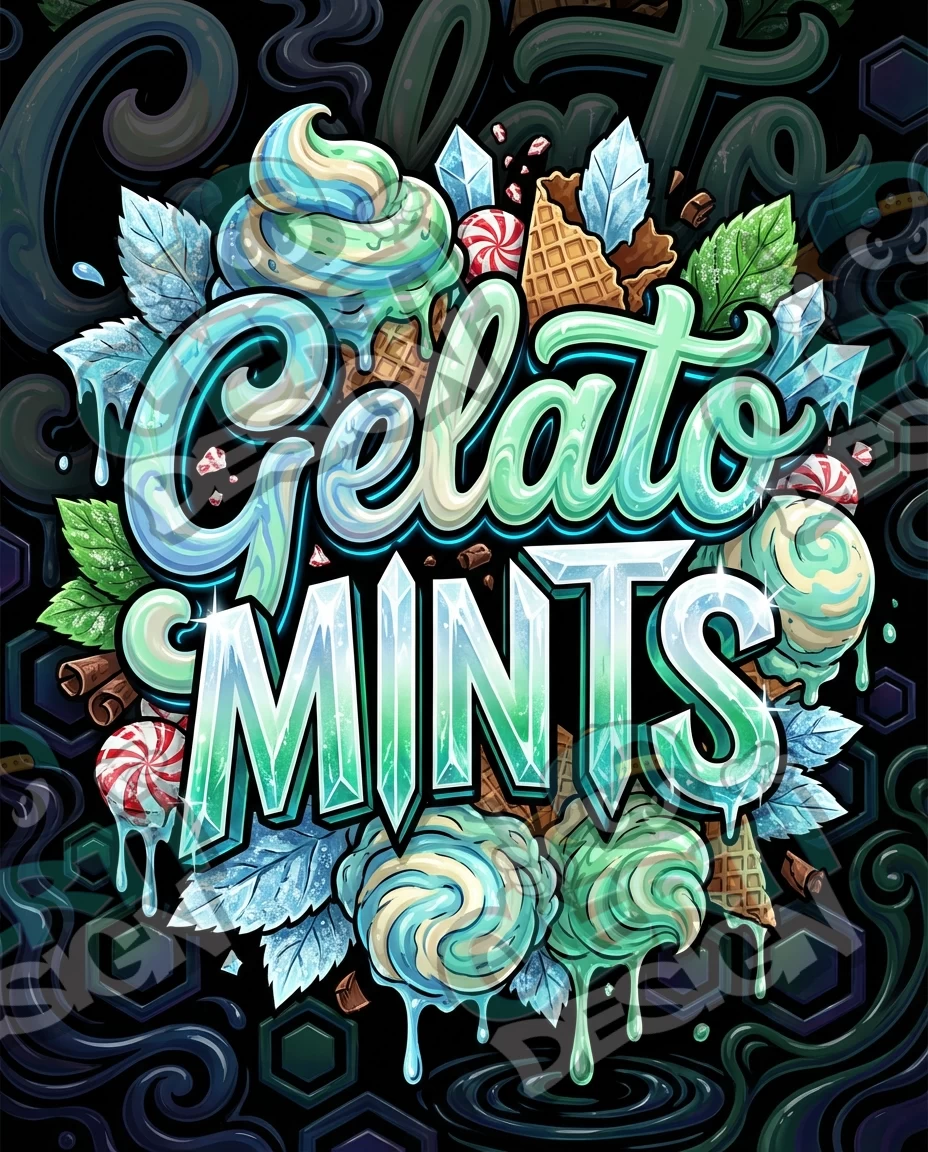 Gelato Mints Pre-Made 3.5g Mylar Bags