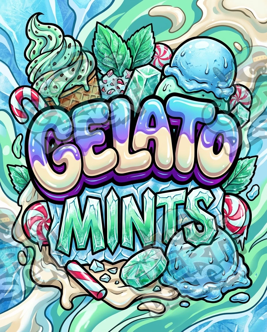 Gelato Mints Pre-Made 3.5g Mylar Bags