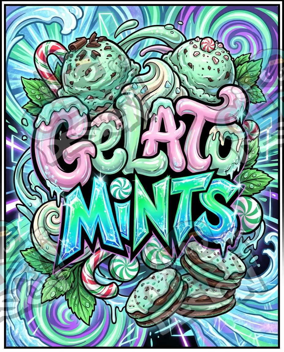 Gelato Mints Pre-Made 3.5g Mylar Bags
