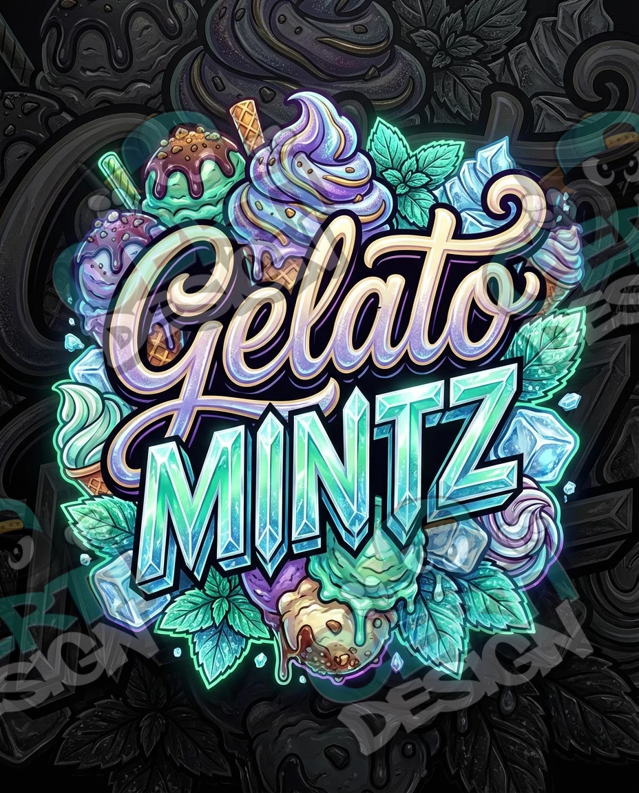Gelato Mintz Pre-Made 3.5g Mylar Bags