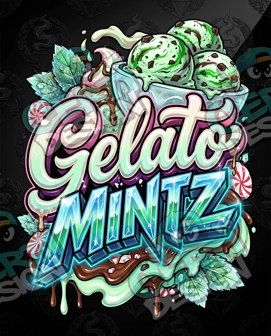 Gelato Mintz Pre-Made 3.5g Mylar Bags