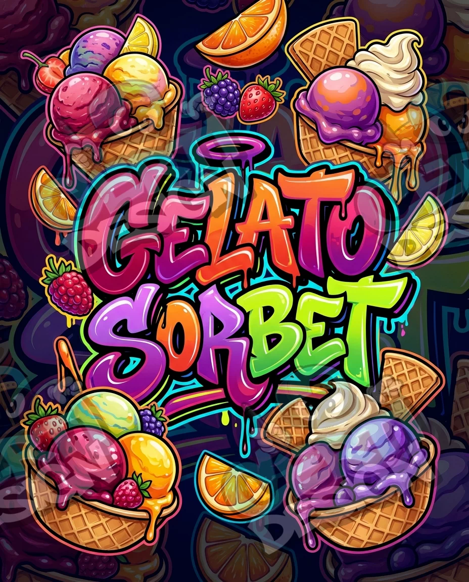 Gelato Sorbet Pre-Made 3.5g Mylar Bags