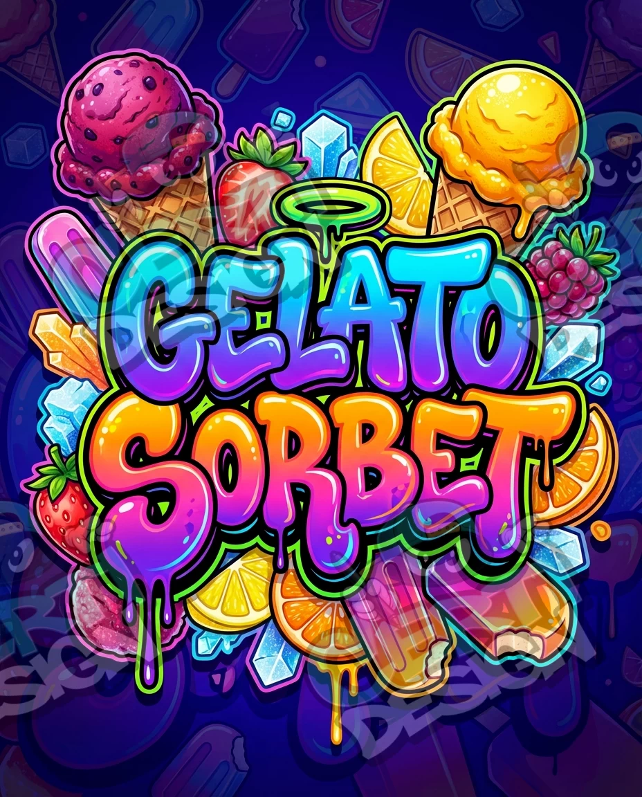 Gelato Sorbet Pre-Made 3.5g Mylar Bags