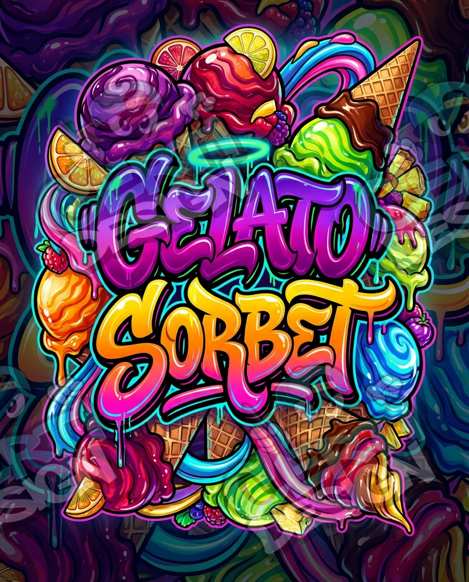Gelato Sorbet Pre-Made 3.5g Mylar Bags