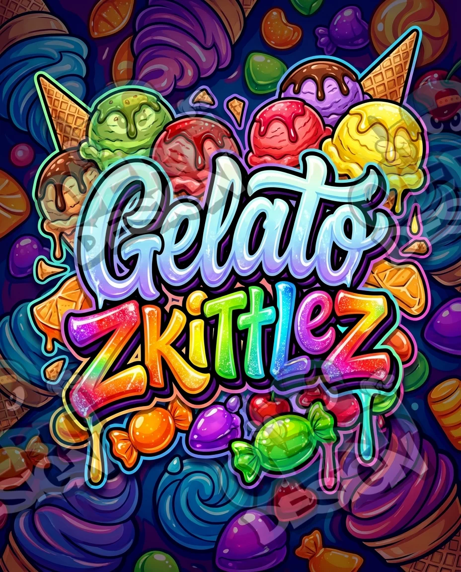 Gelato Zkittlez Pre-Made 3.5g Mylar Bags
