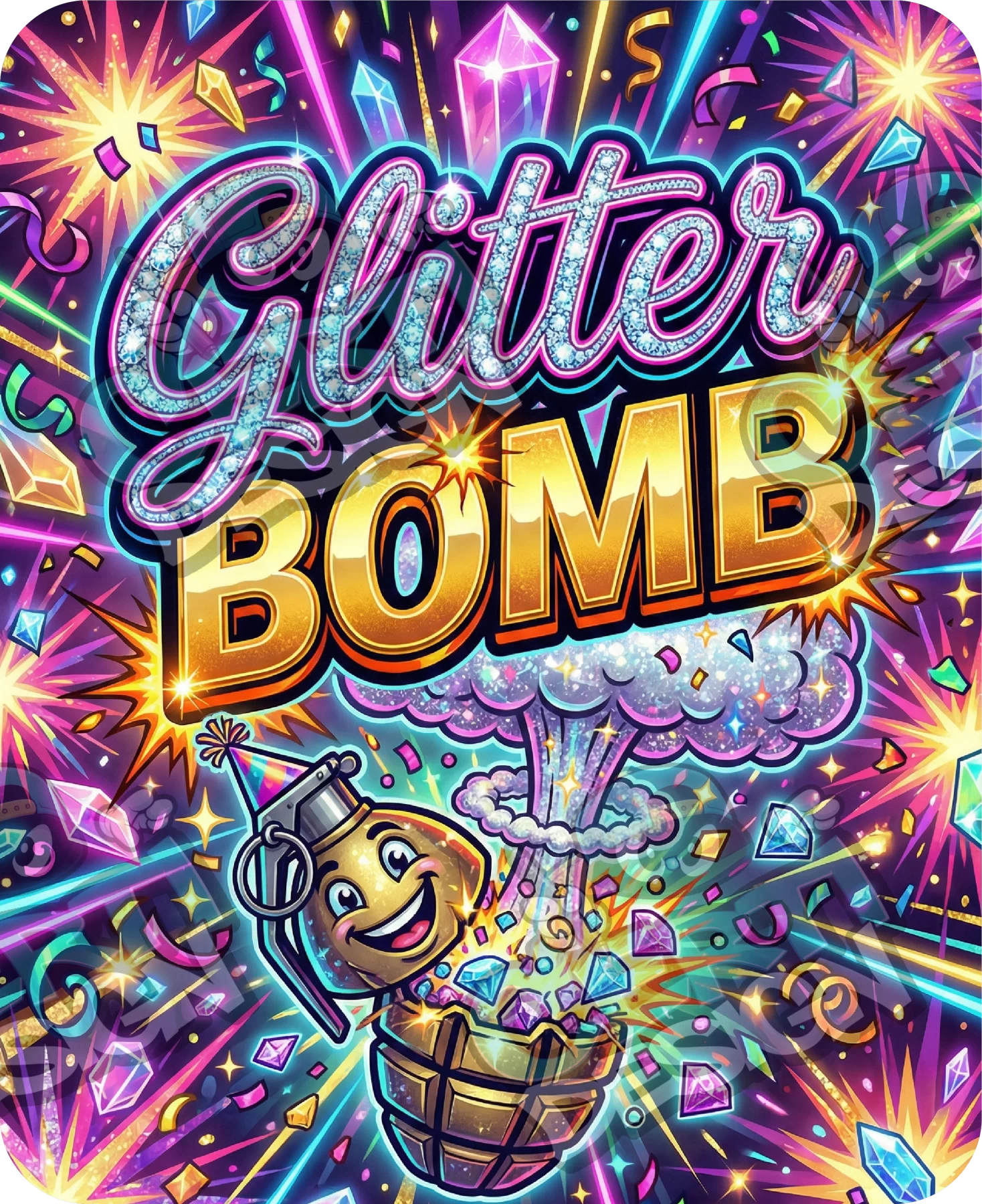 Glitter Bomb Pre-Made 3.5g Mylar Bags