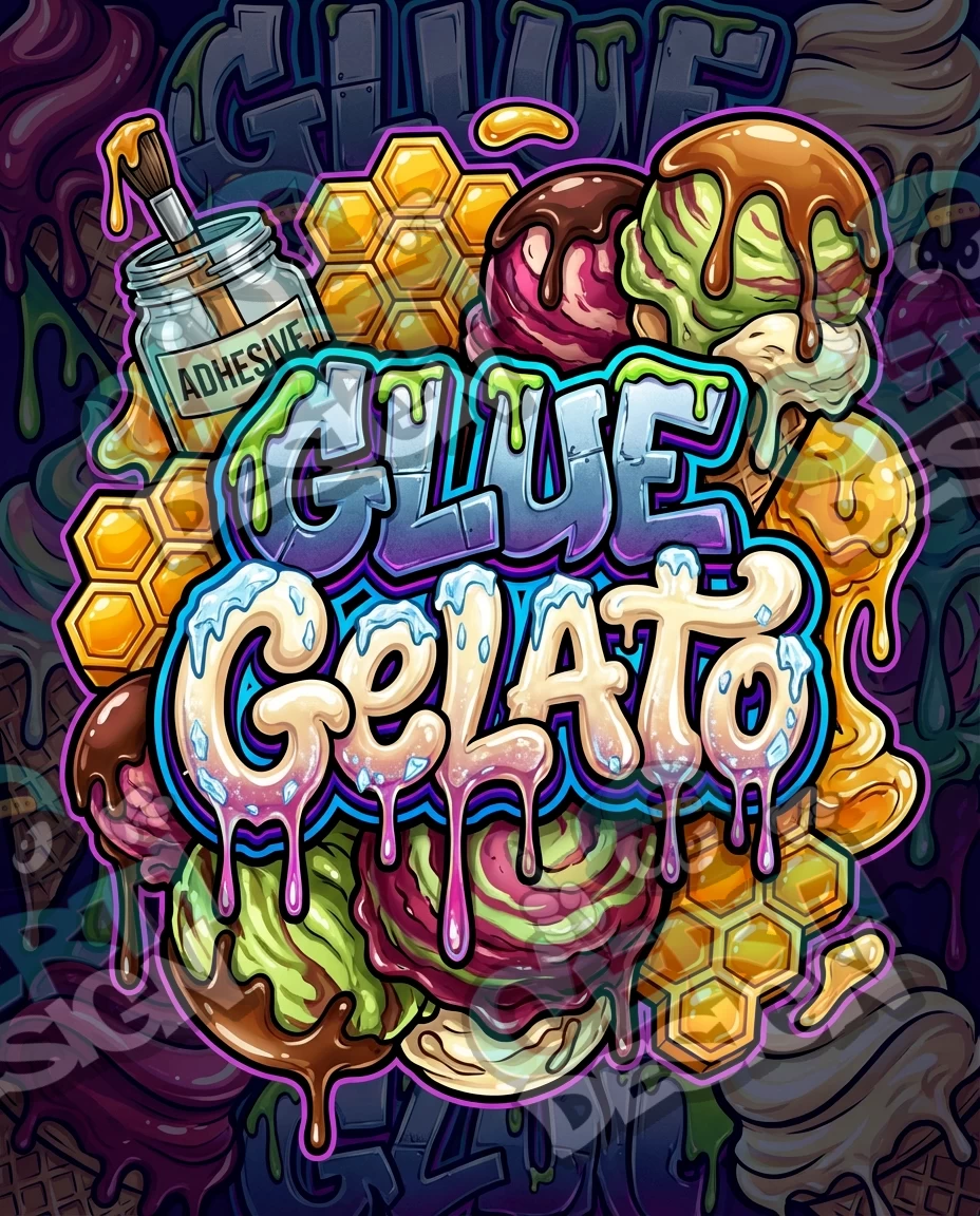 Glue Gelato Pre-Made 3.5g Mylar Bags