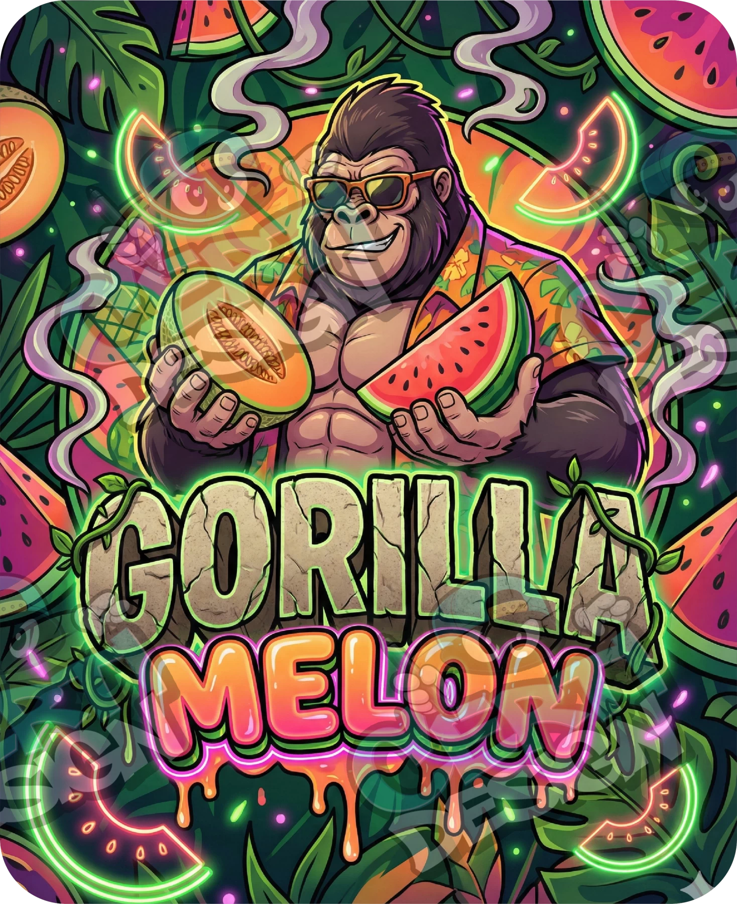 Gorilla Melon Pre-Made 3.5g Mylar Bags