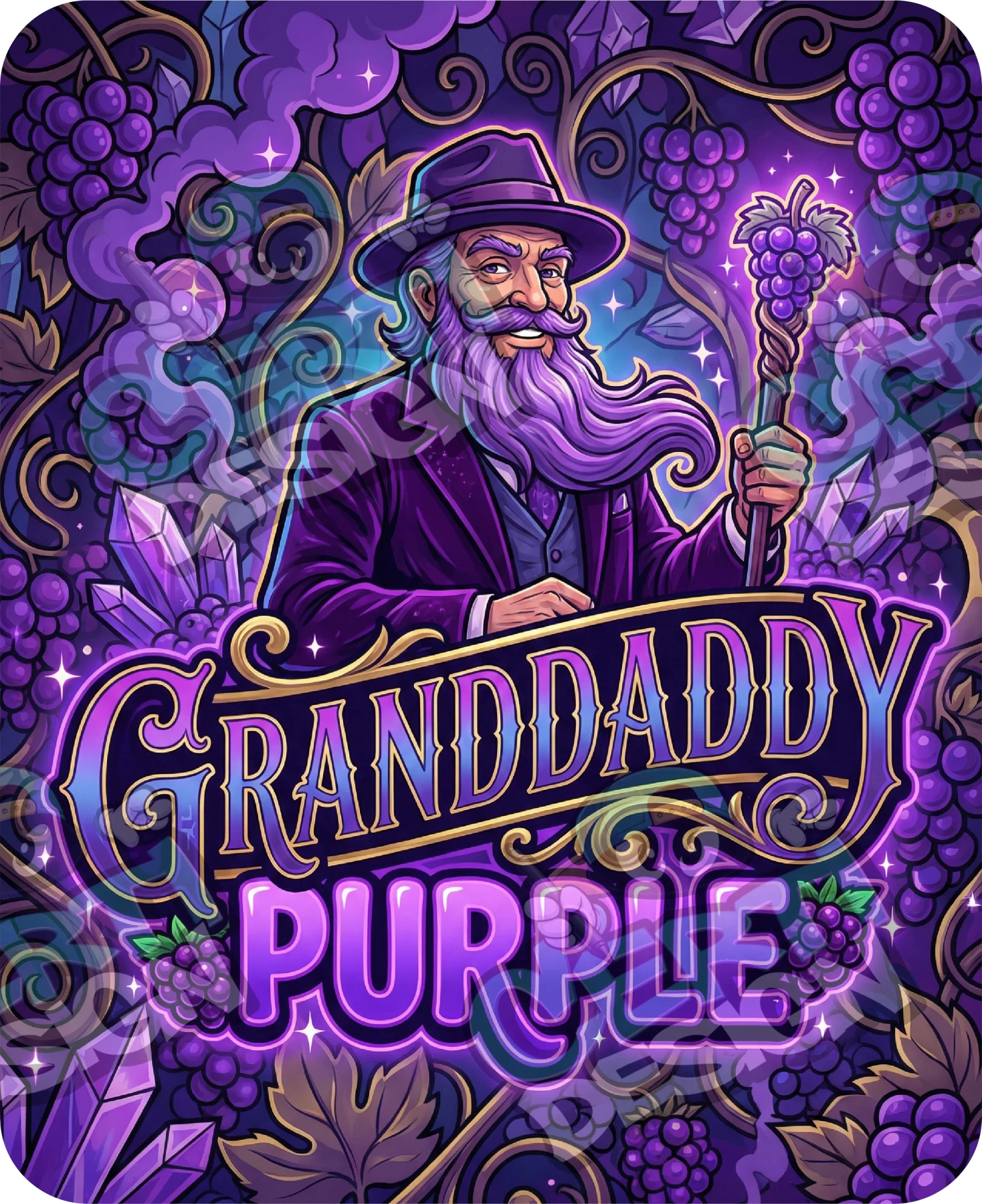 Granddaddy Purple Pre-Made 3.5g Mylar Bags