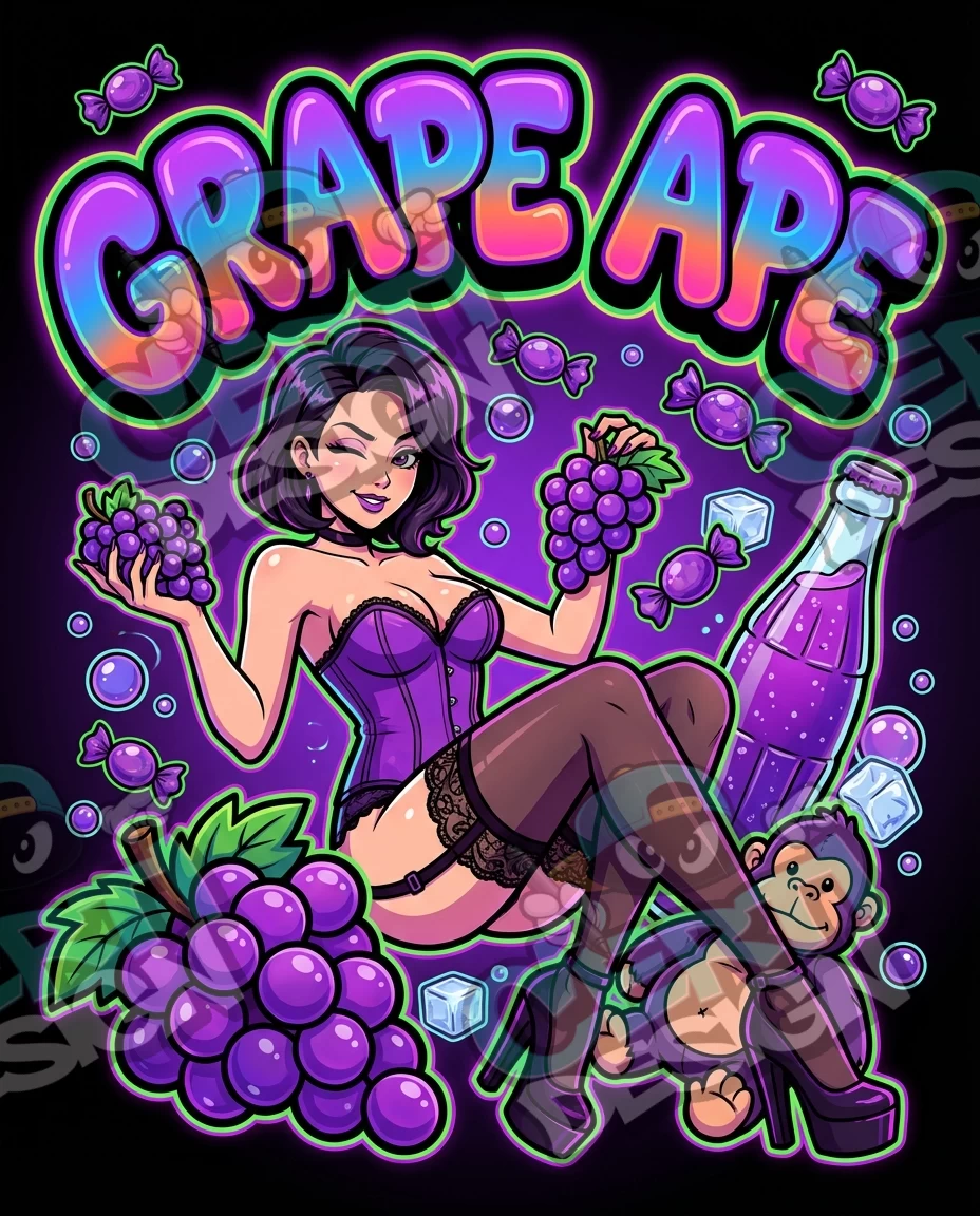 Grape Ape Pre-Made 3.5g Mylar Bags