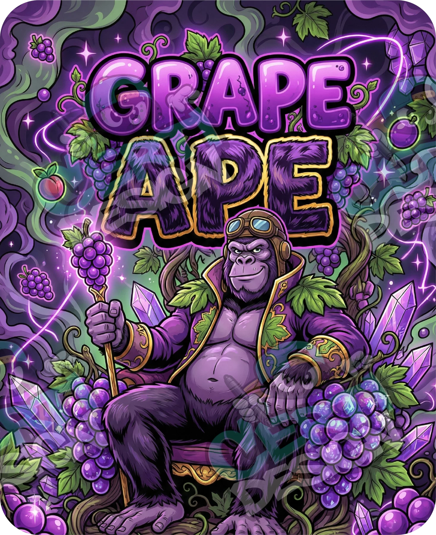 Grape Ape Pre-Made 3.5g Mylar Bags