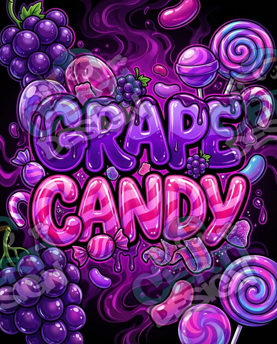 Grape Candy Pre-Made 3.5g Mylar Bags